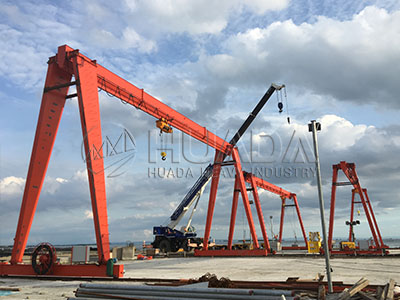 10t gantry crane for casting yard