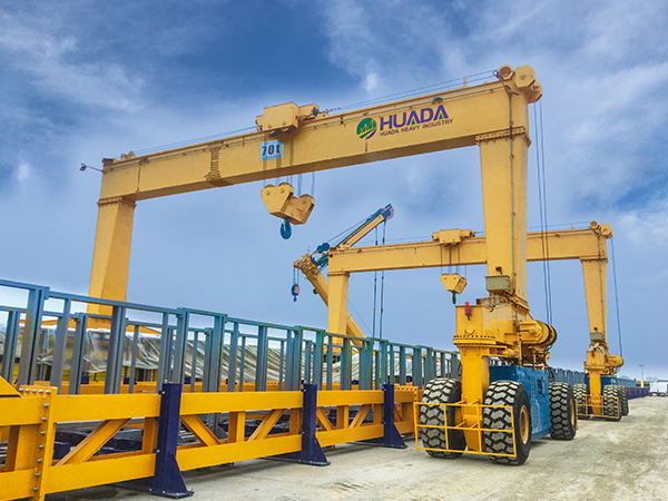 single gird rubber tyre gantry crane