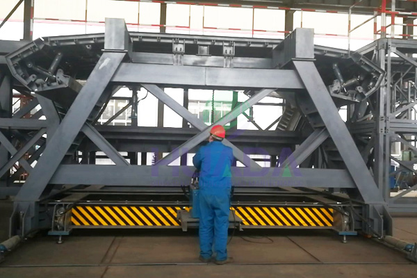 Short Line Assembly Precast Segment Mould Operation Test